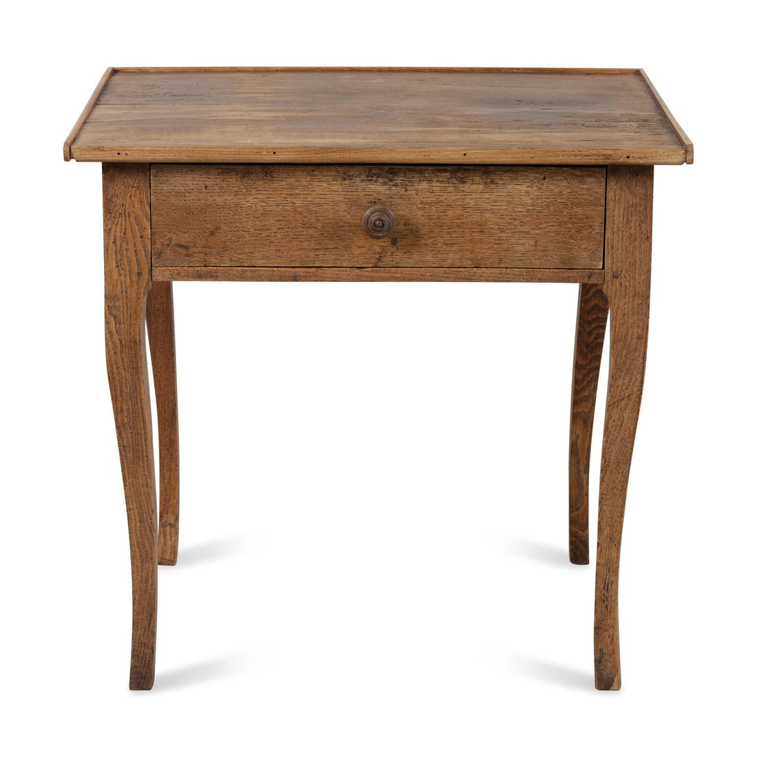 A French Provincial Oak and Walnut Side Table (1 of 2)