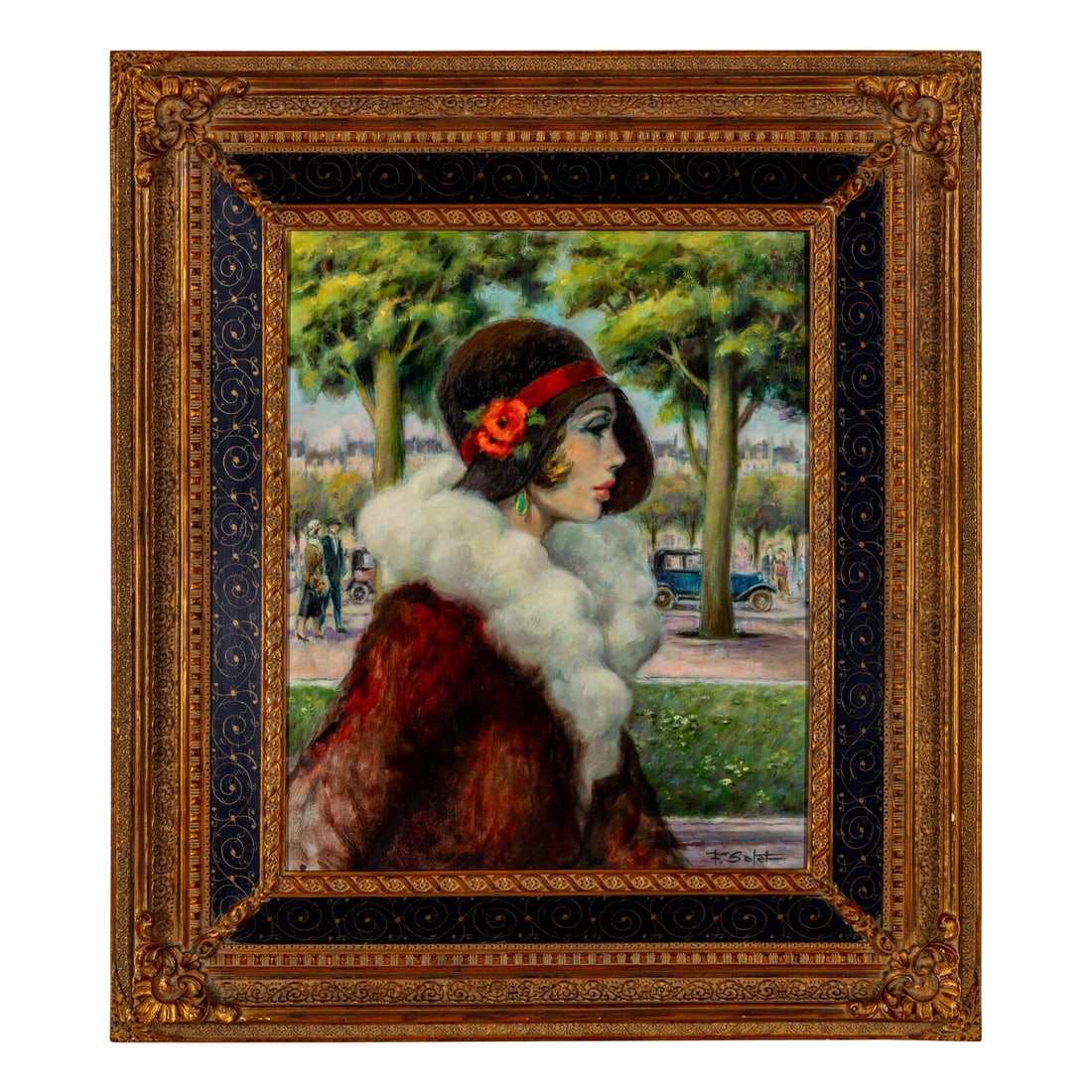 Francois Batet (French, b. 1923) Parisienne (1 of 3)
