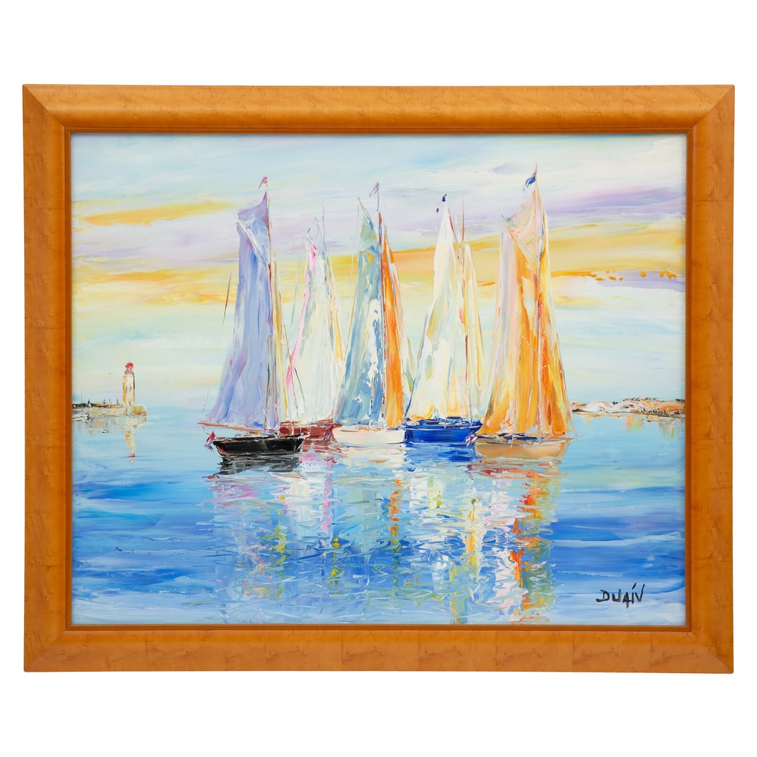 Jean Marie Duaiv (French, b. 1952) Five Sailboats (1 of 4)