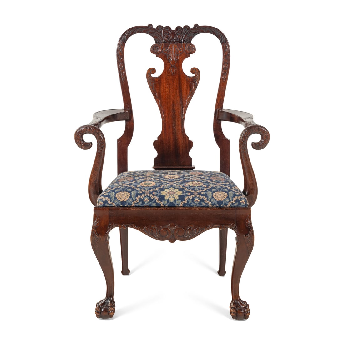 An George II Style Mahogany Armchair (1 of 4)