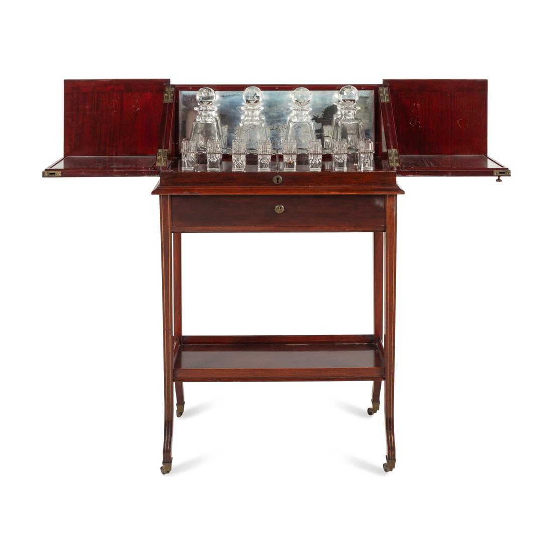 An English Mahogany Liquor Cabinet (1 of 3)