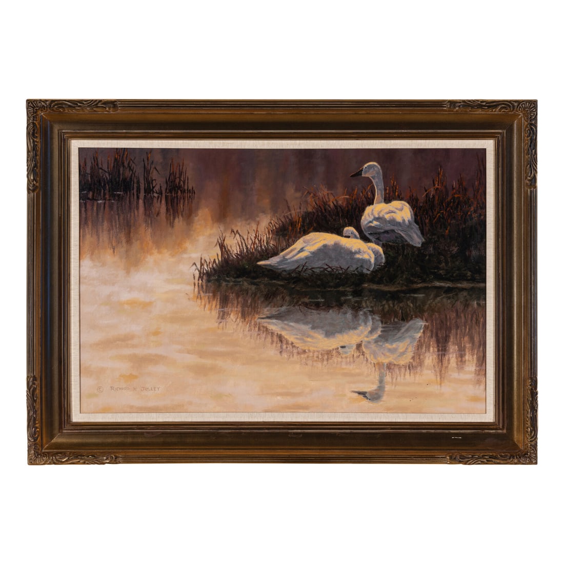 Richard K. Jolley (American, b. 1954) Swans (1 of 3)