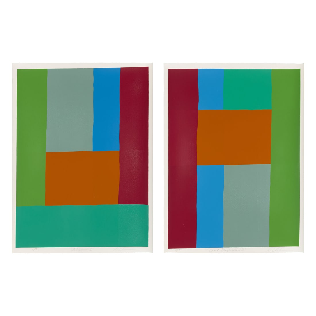 Dan Christensen (American, 1942ñ2007) Chord Progression I and II (a pair of works) (1 of 1)