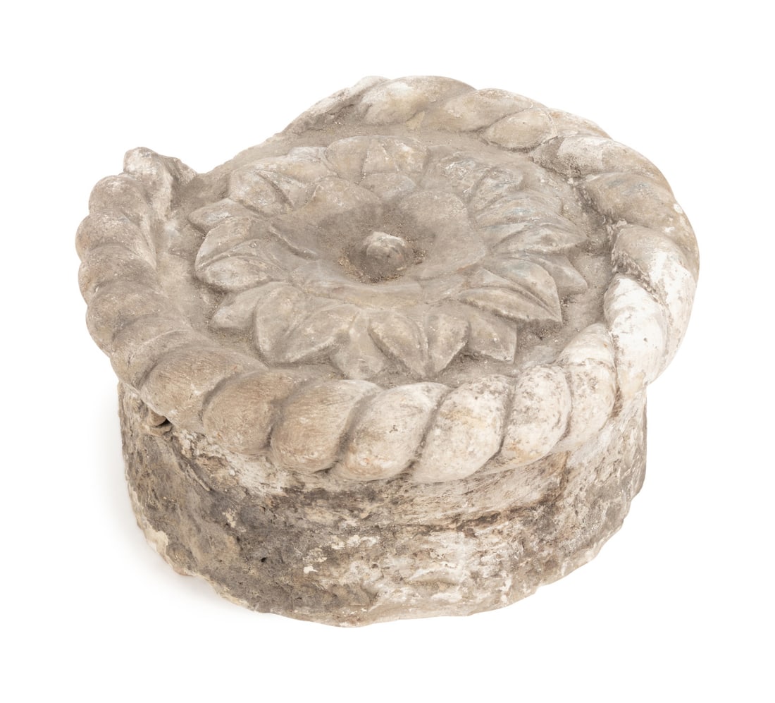 A Group of Three Italian Marble Column Fragments (1 of 3)