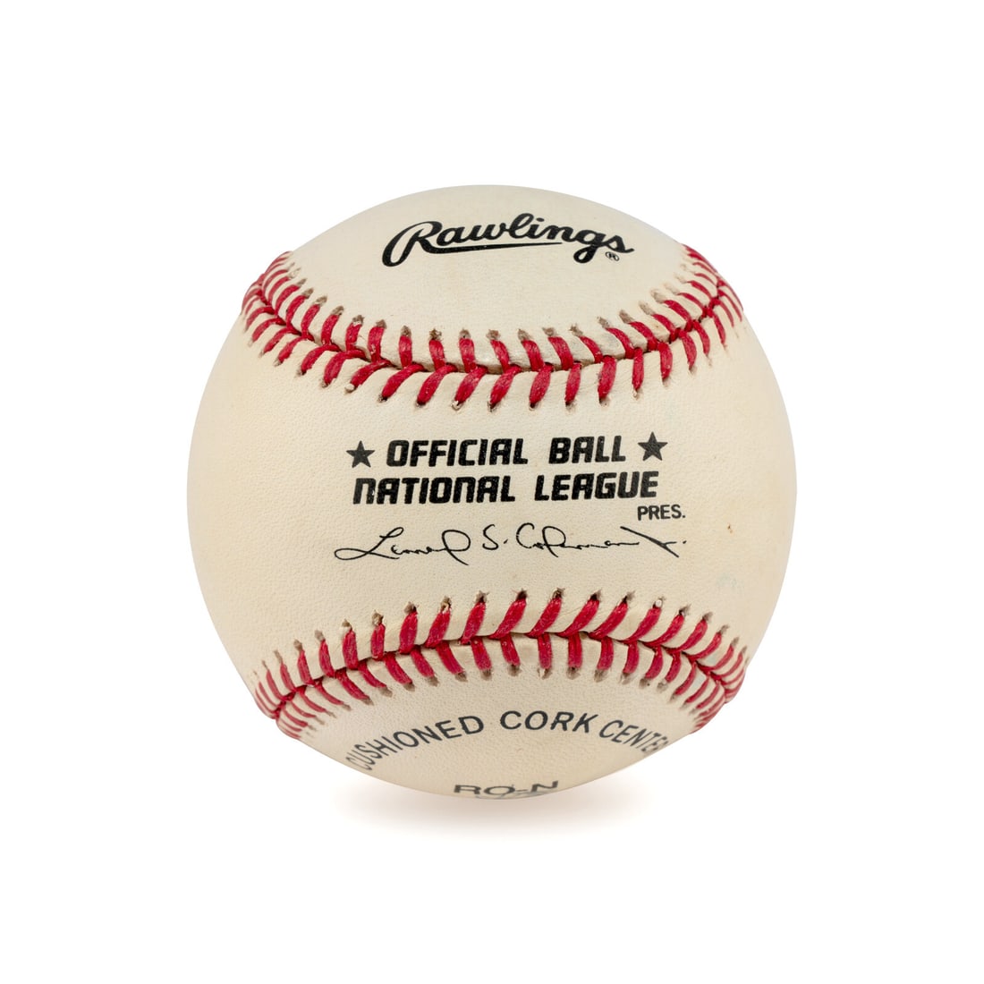 A Hank Aaron, Warren Spahn and Eddie Mathews Braves Hall of Famers Signed Autograph Baseball (1 of 3)