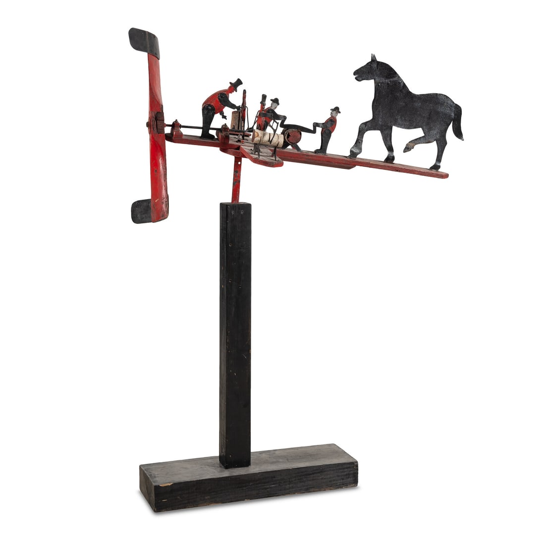 A Folk Art Polychrome Painted Whirligig (1 of 2)