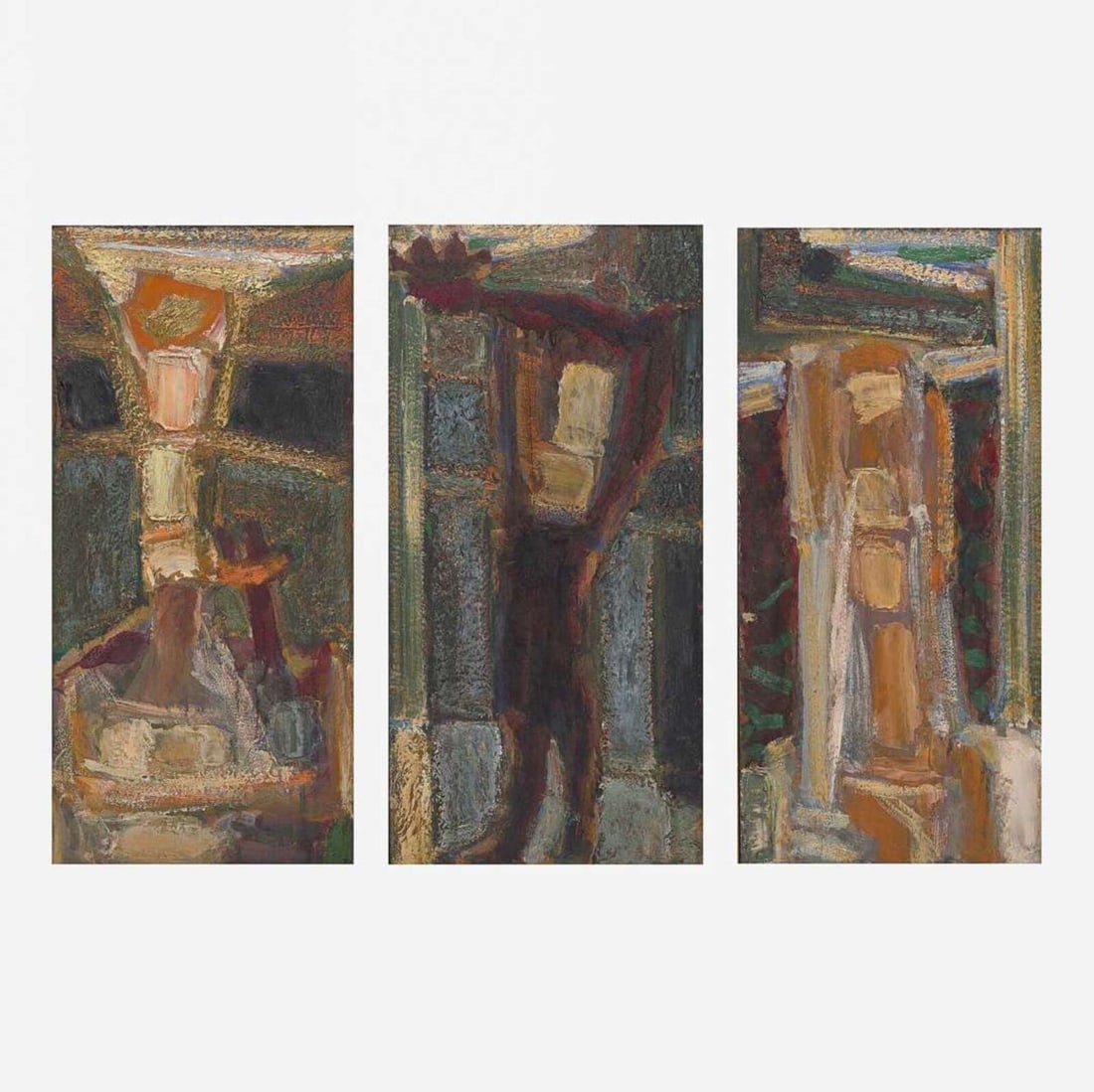Harry Sefarbi (American, 1917-2009) Triptych (1 of 7)