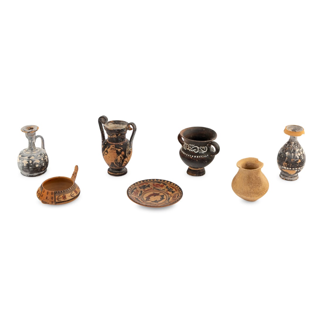 Seven Ancient Style Terracotta Vessels (1 of 2)