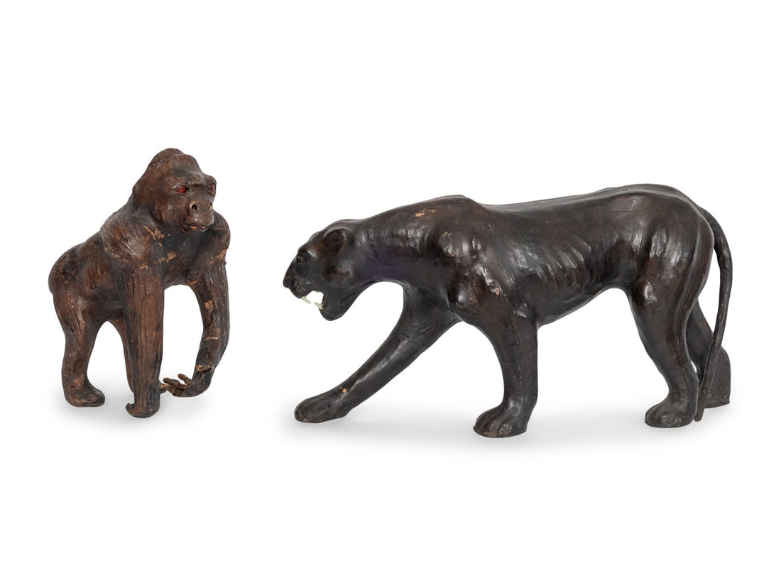 Two Leather Clad Animal Figures (1 of 3)