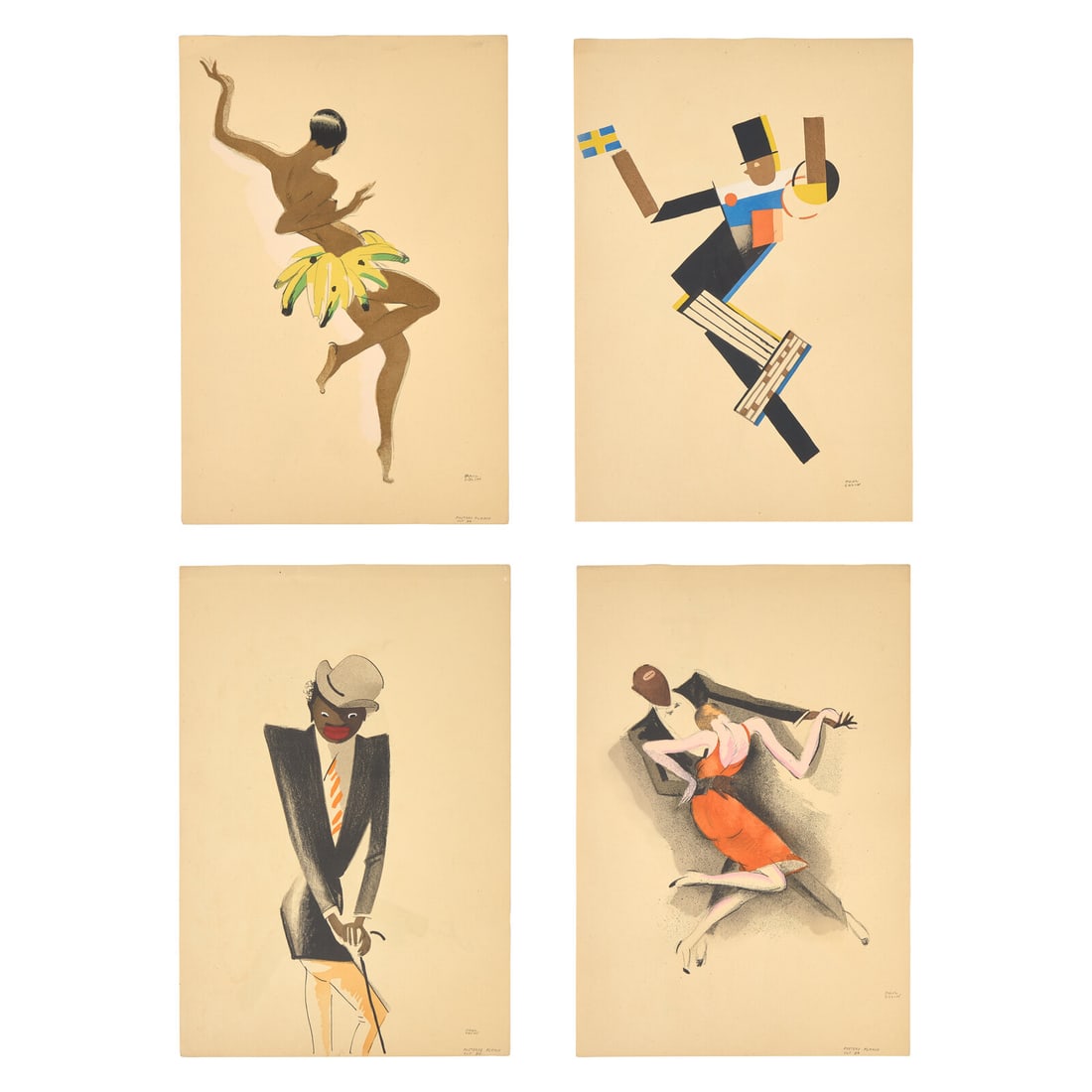 [African-Americana] Colin, Paul. Le Tumulte noir: [African-Americana] Colin, Paul. Le Tumulte noir (Paris: Henri Chachoin, Editions d'Art Succes, 1927). First edition, one of 500 portfolios printed on velin paper. Partial set of 32 (of 44) lithograph