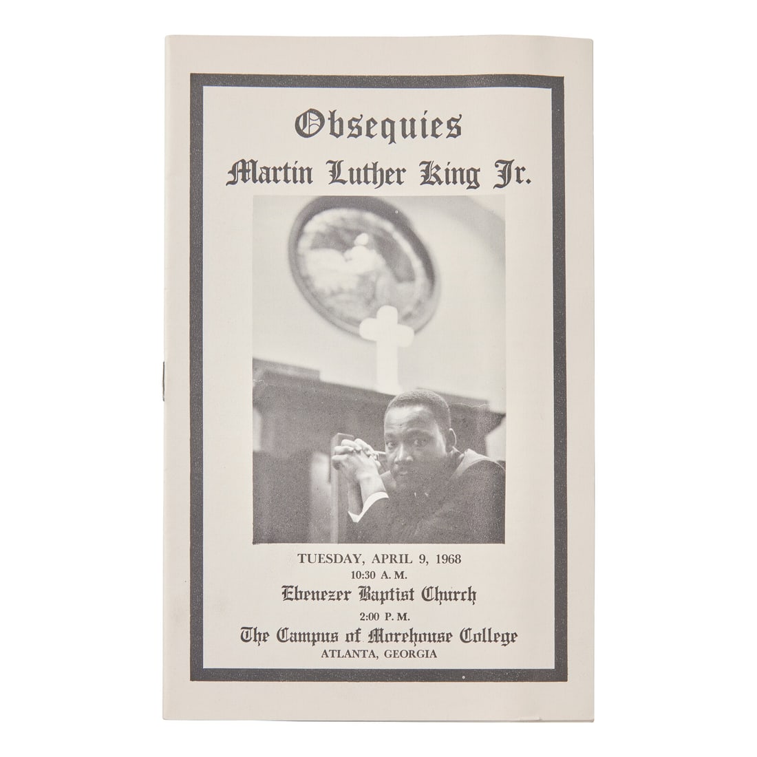 [African-Americana] [King, Martin Luther, Jr.] Obsequies Martin Luther King Jr. (1 of 1)