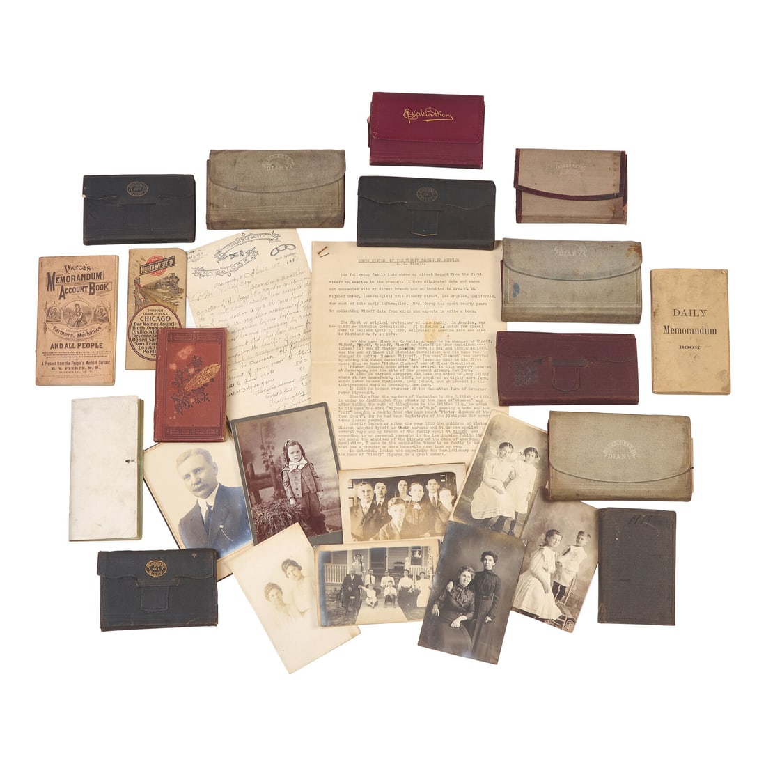 [Americana] [Ohio] 16 Manuscript Diaries of a New Salem, Ohio Family, 1878-1922, Plus Assorted (1 of 1)