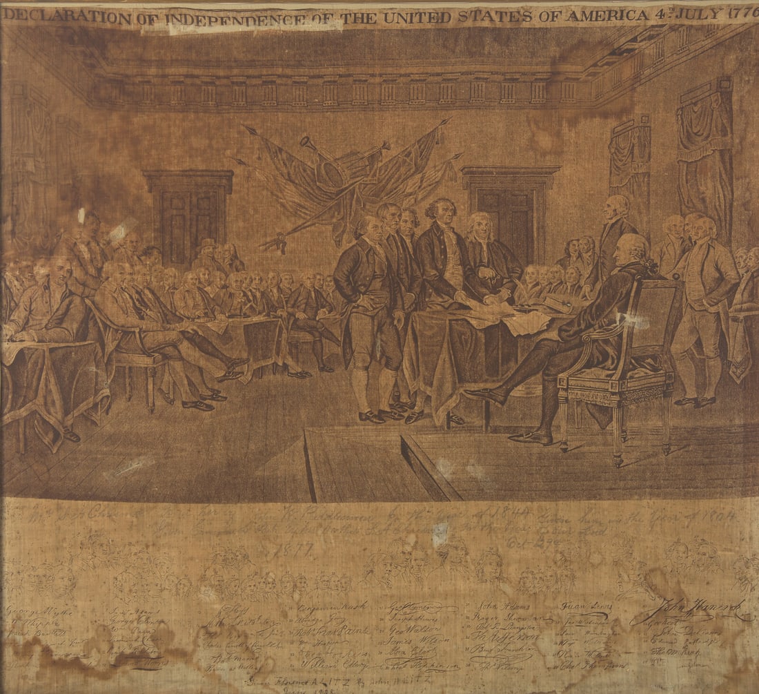 [Declaration of Independence] [Trumbull, John] Declaration of Independence of the United States of (1 of 2)