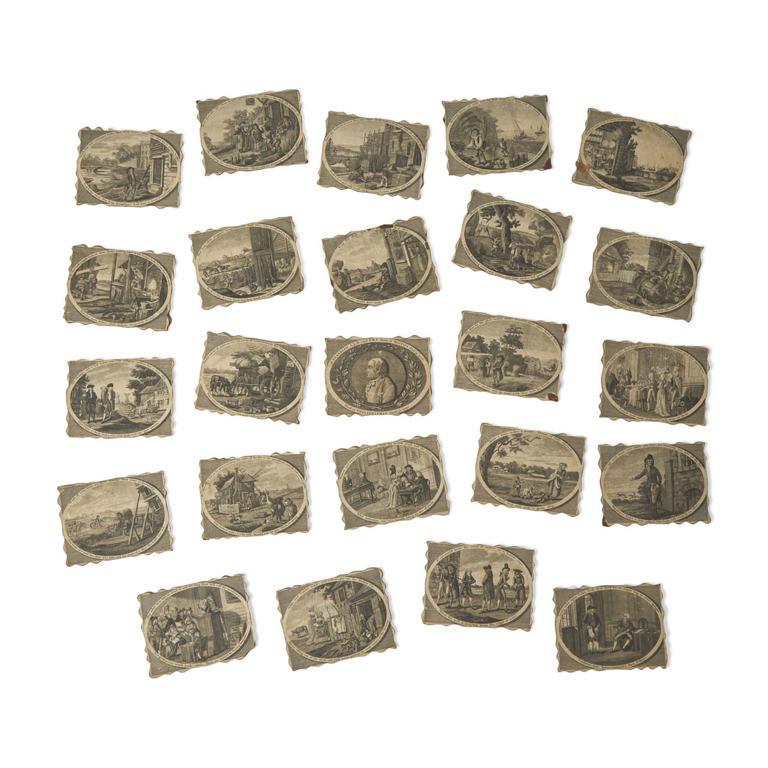 [Franklin, Benjamin] (Bowles's Moral Pictures; or Poor Richard Illustrated) (1 of 4)