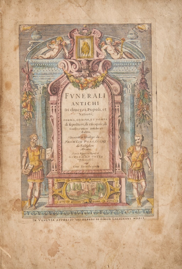 [Funerary] Porcacchi, Tommaso. Funerali Antichi di diuers i Popoli, et Nationi... (1 of 4)