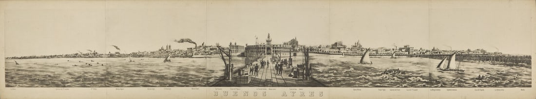 [Maps & Atlases] [Buenos Aires] Willems, (Guillermo). Buenos Ayres (1 of 2)