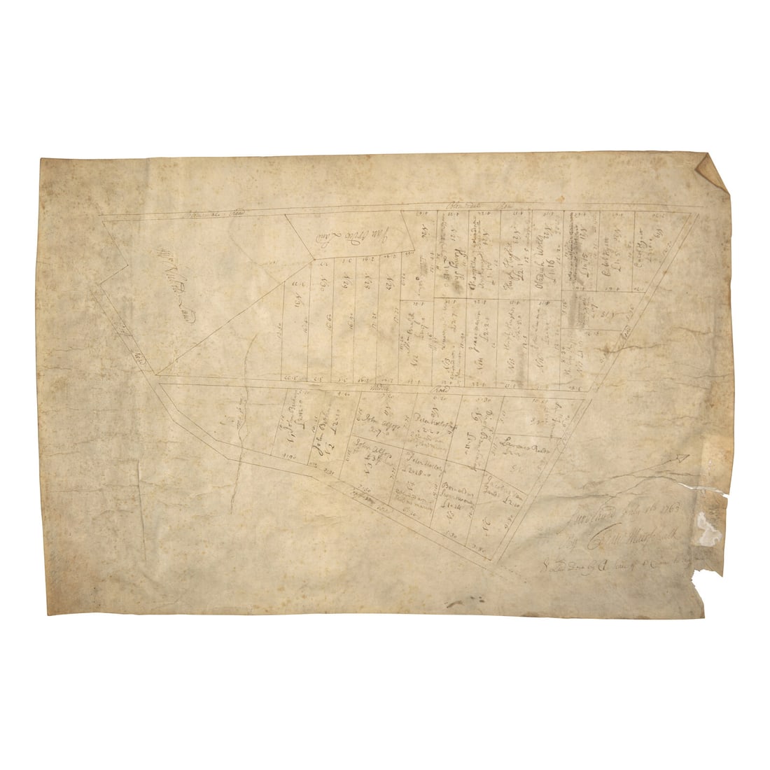 [Maps & Atlases] [New York] Maerschalk, Francis. Early Manuscript Map of the Bloomingdale Road: [Maps & Atlases] [New York] Maerschalk, Francis. Early Manuscript Map of the Bloomingdale Road New York, 1763. Manuscript map in ink on vellum by Francis Maerschalk, inscribed by him in bottom rig