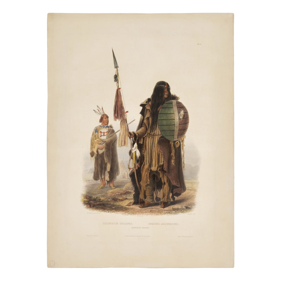 [Native-Americana] Bodmer, Karl. Assiniboin Indianer...Assiniboin Indians (1 of 1)