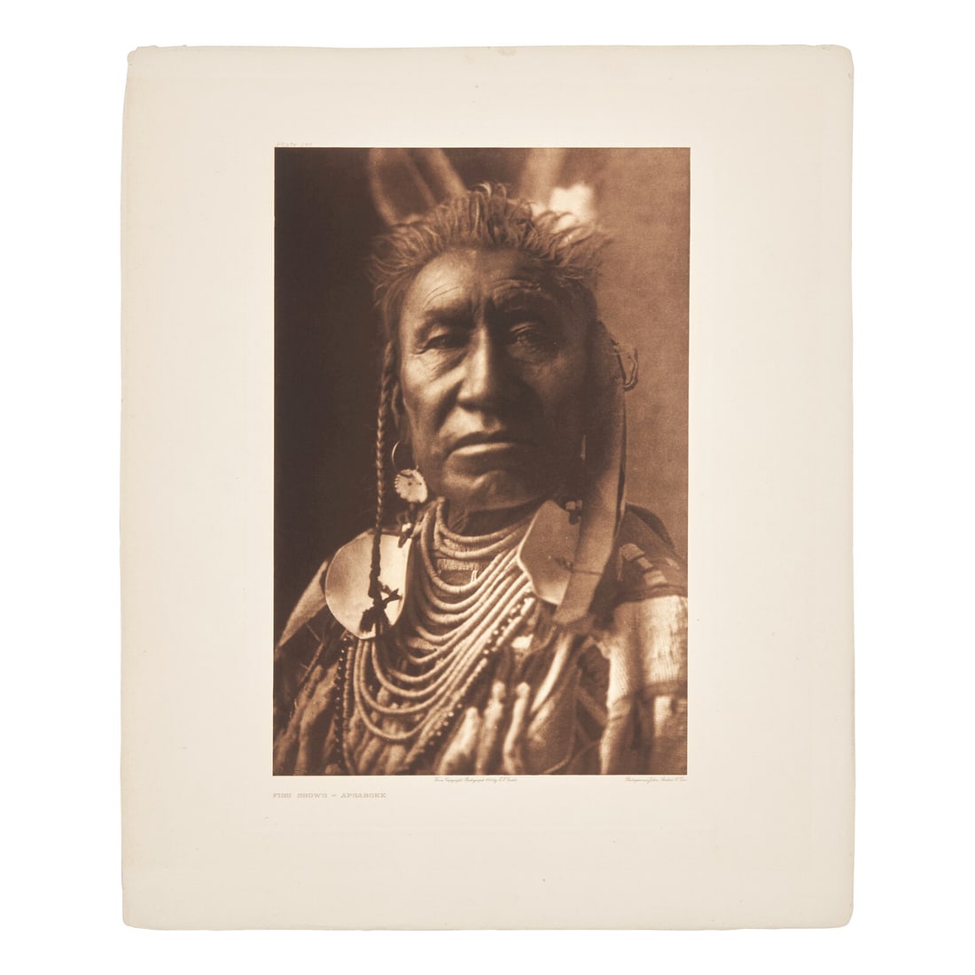 [Native-Americana] Curtis, Edward. Fish Shows - Apsaroke (1 of 1)