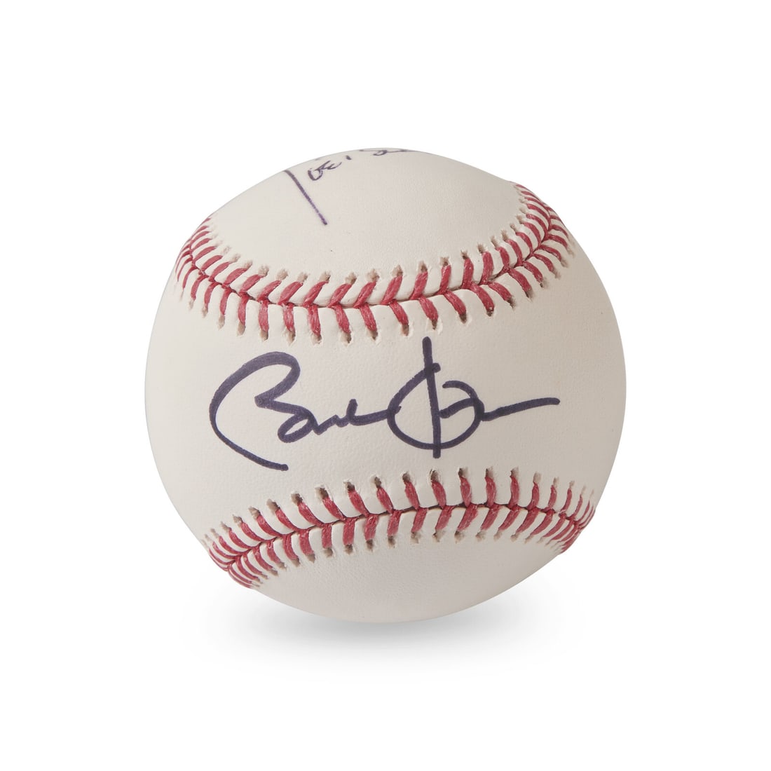 [Presidential] Obama, Barack, and Joe Biden. Signed Baseball: [Presidential] Obama, Barack, and Joe Biden. Signed Baseball No place, no date. Rawlings Official Major League Baseball, signed by President Barack Obama on the "sweet spot", and by Joe Biden (likely 