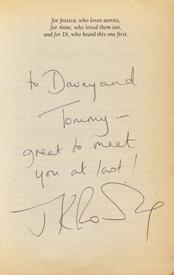 [Literature] Rowling, J.K. Harry Potter and the Philosopher's Stone, Inscribed (1 of 4)