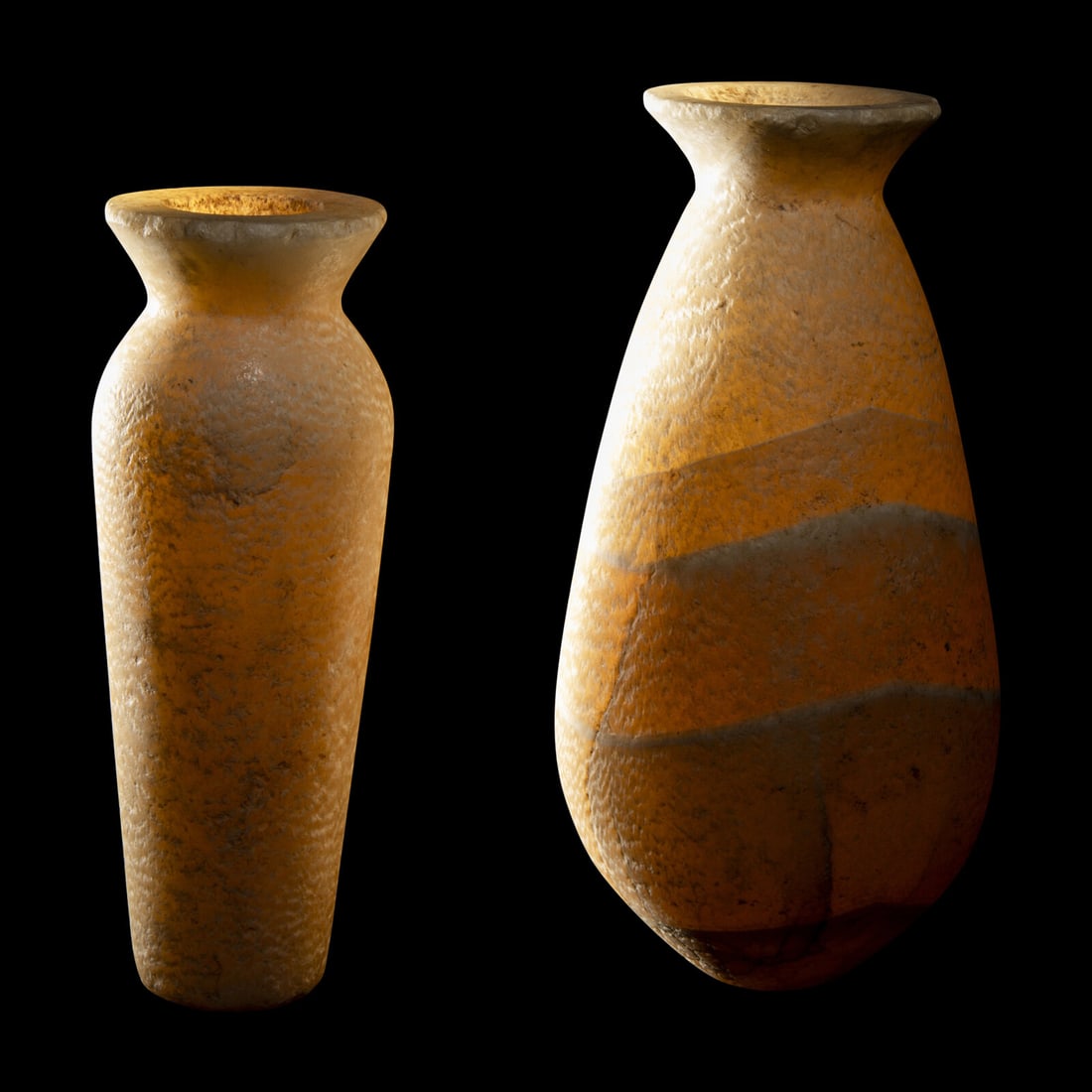 Two Egyptian Alabaster Vessels (1 of 4)