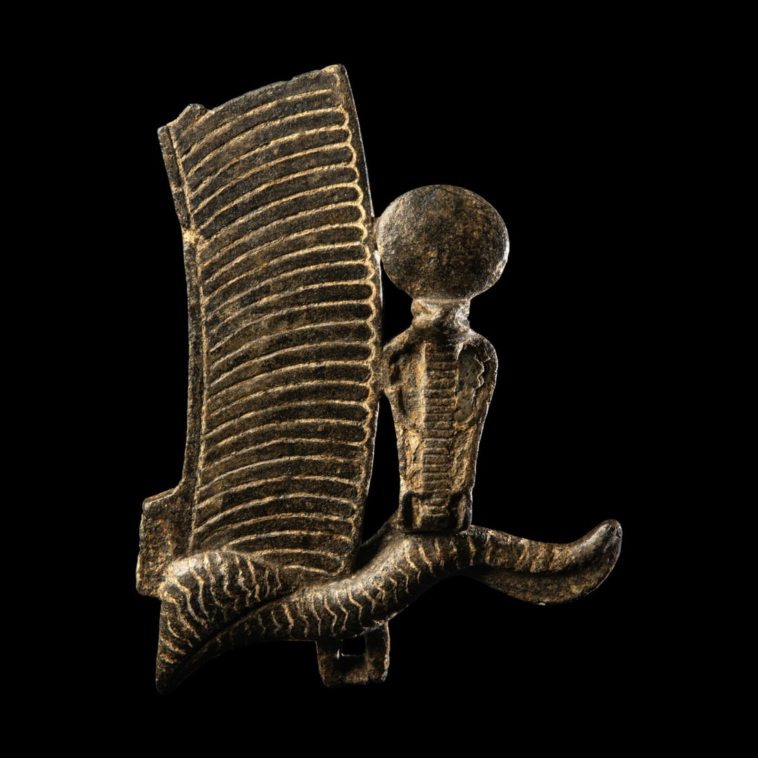 An Egyptian Bronze Osiris Crown Fragment (1 of 4)