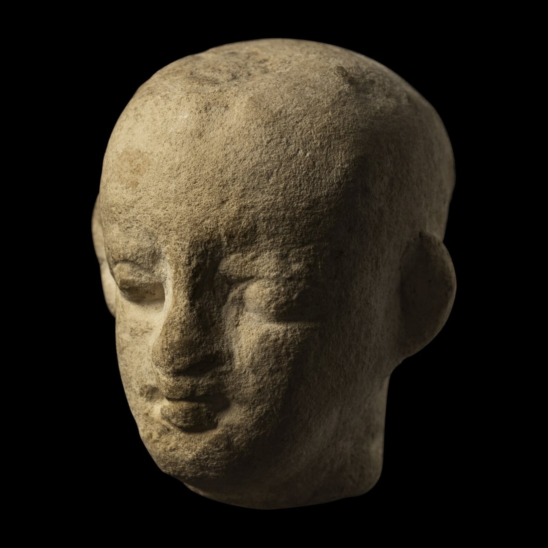 An Egyptian Limestone Head (1 of 3)