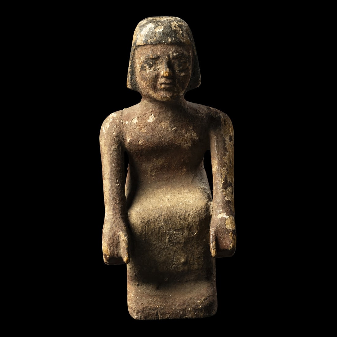 An Egyptian Painted Wood Boatman (1 of 4)