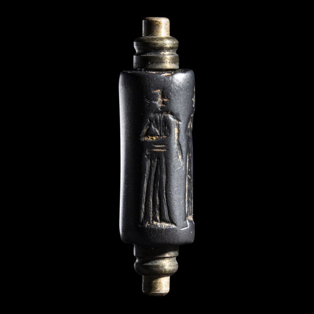 A Neo-Babylonian Hematite Cylinder Seal (1 of 4)