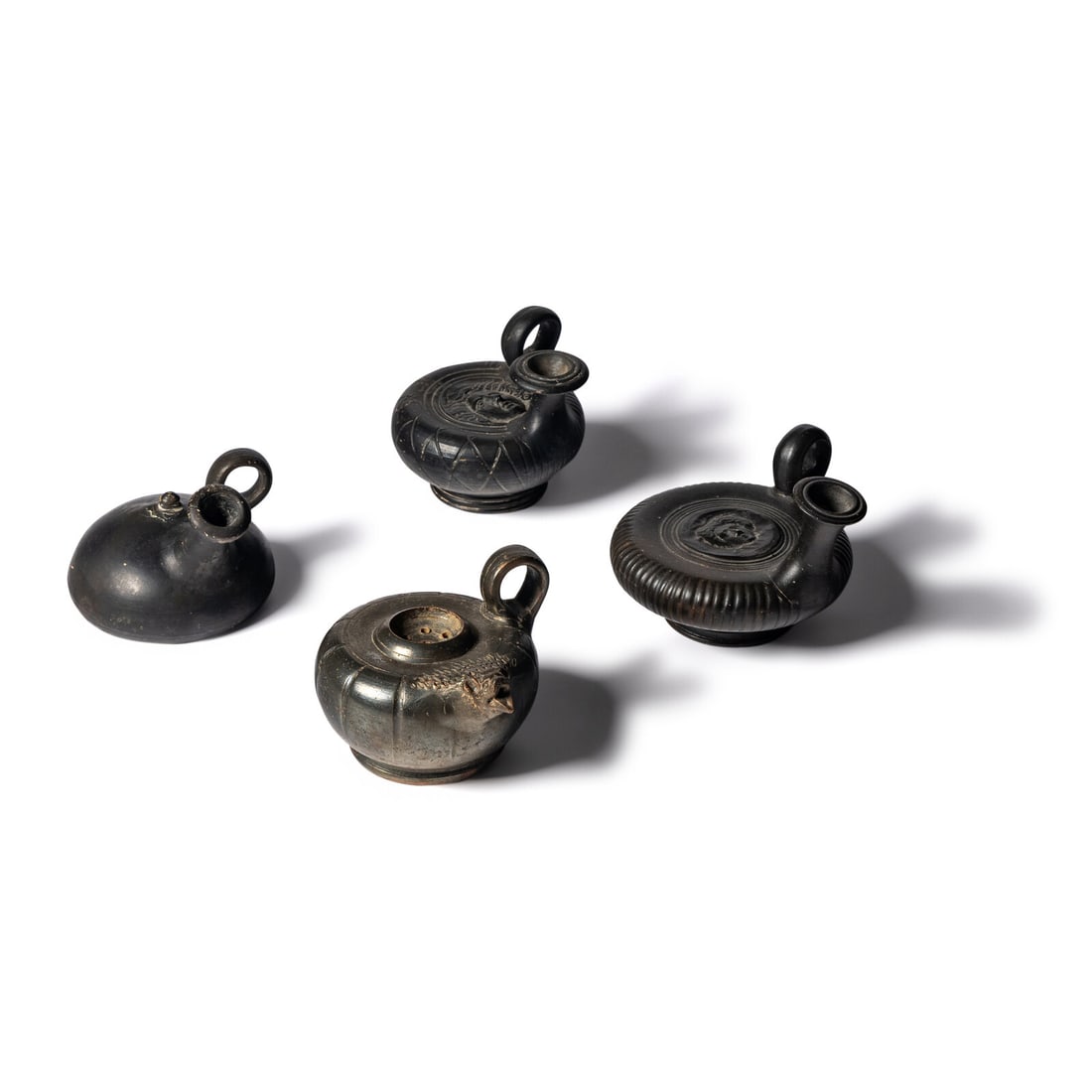 Four Greek Black-Glazed Vessels (1 of 3)