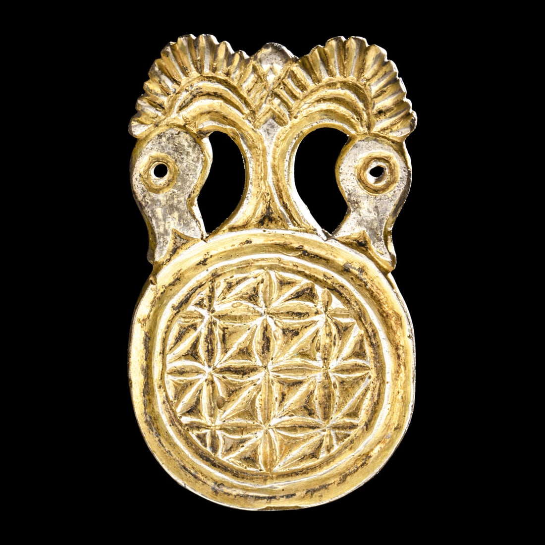 A Late Roman Gilt-Silver Belt Fitting (1 of 3)