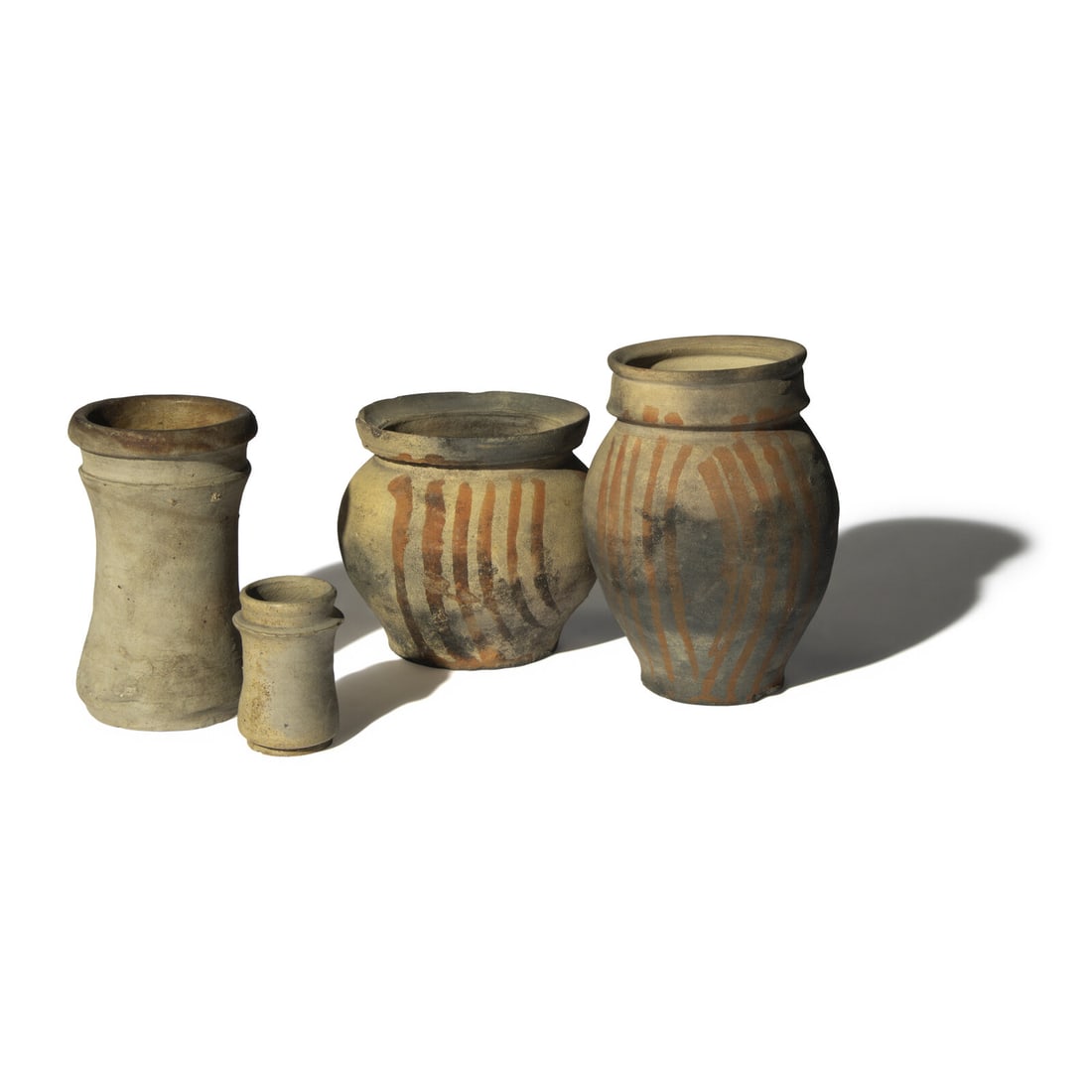 Four French Earthenware and Terracotta Funerary Vessels and Pharmacy Jars (1 of 3)