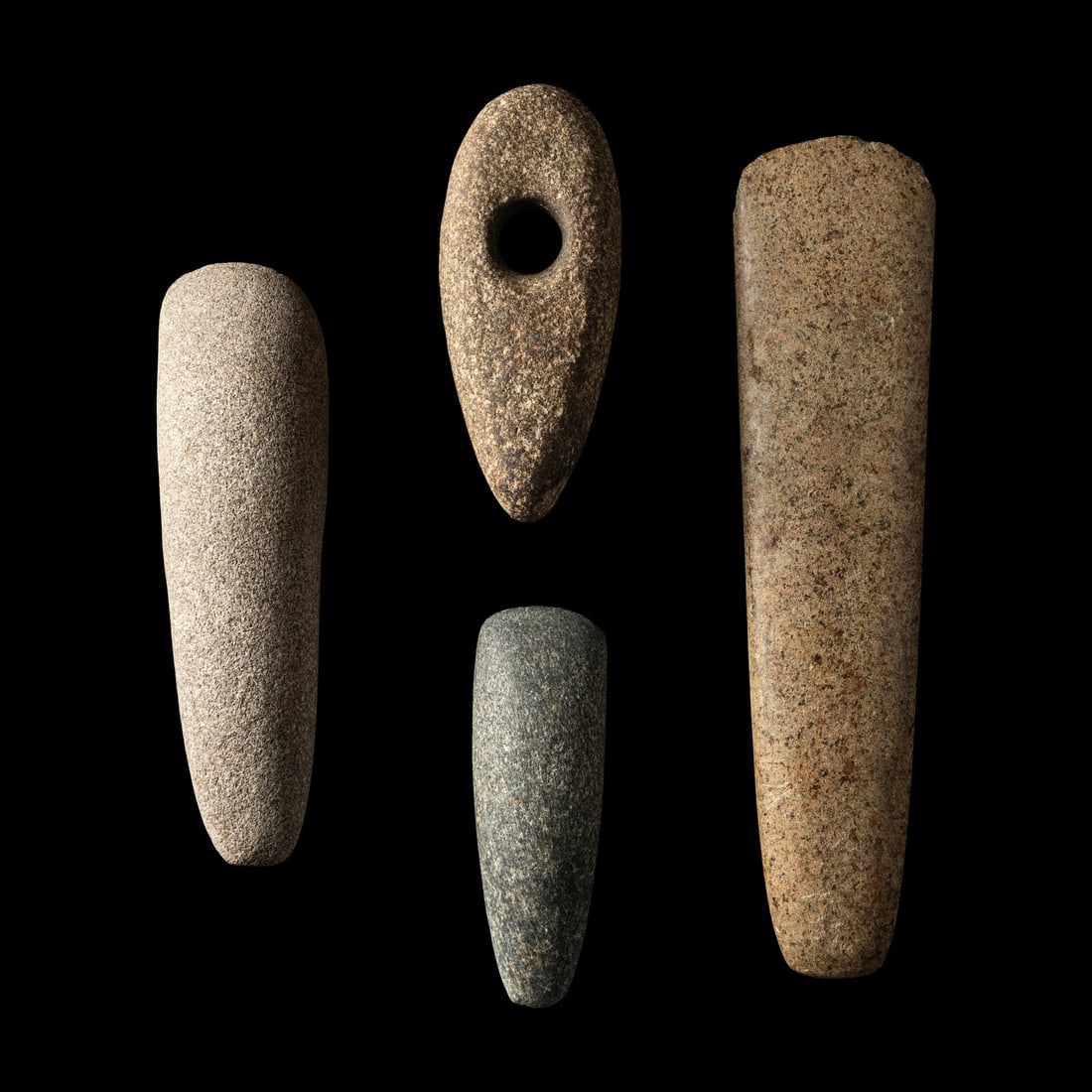 Four Mesolithic and Neolithic Stone Celts and Axes (1 of 2)