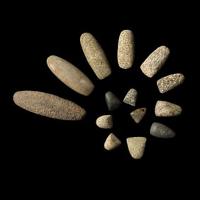 Fourteen Neolithic Stone Tools