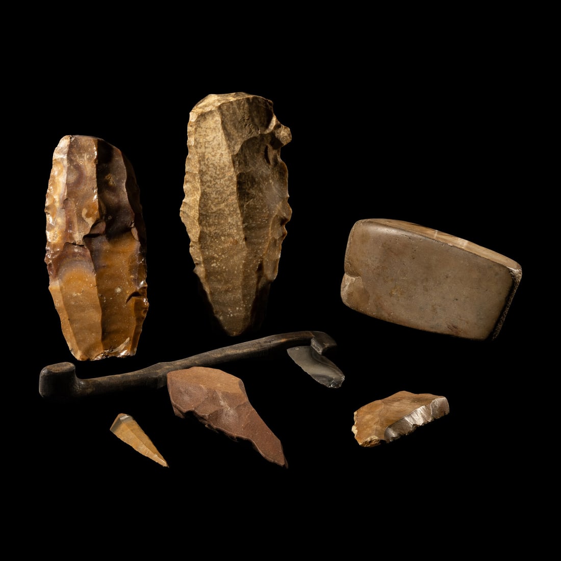 Seven Paleolithic and Neolithic Stone Tools (1 of 2)