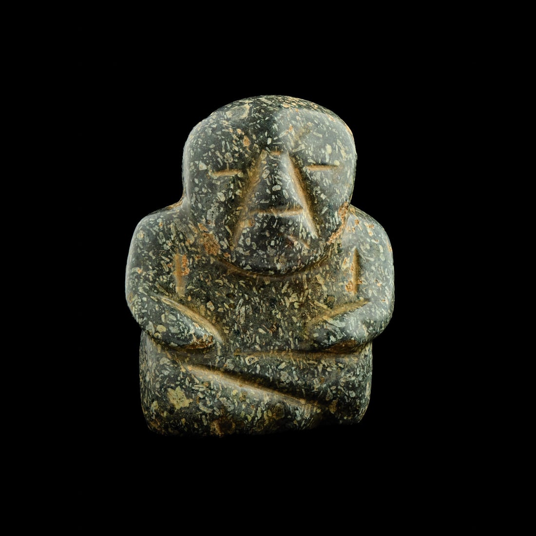 A Chontal or Olmec Jade Seated Figure (1 of 4)