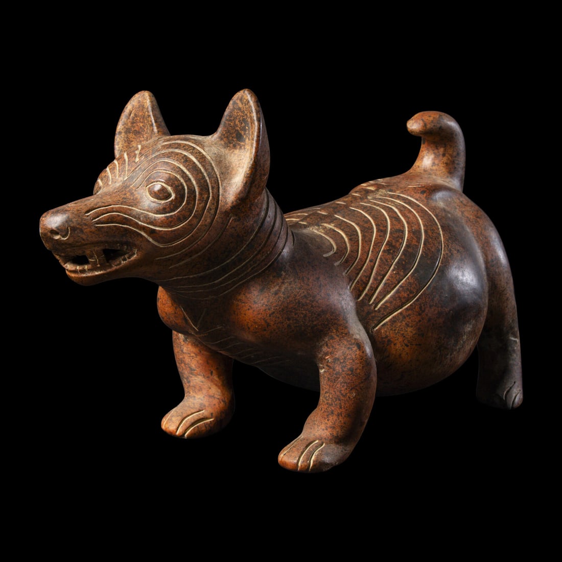 A Colima Red-Ware Dog (1 of 4)