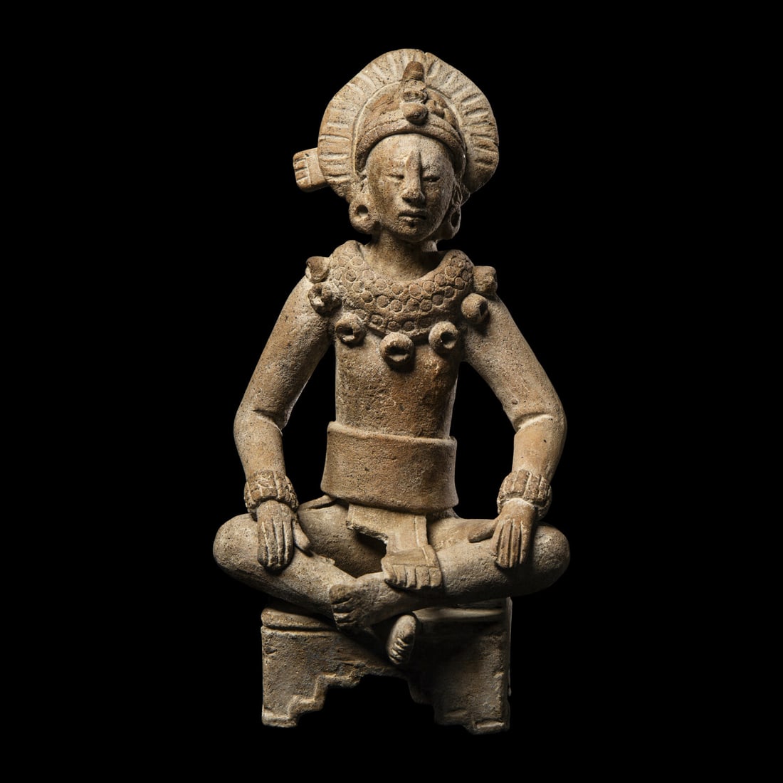 A Maya or Veracruz Terracotta Figure: A Maya or Veracruz Terracotta Figure Circa 600-900 A.D. Height 20.2 cm (8 inches). Property from the Estate of Jean A. Marks This lot is located in Chicago. Provenance: Peter Marks (1935-2010), New Yo