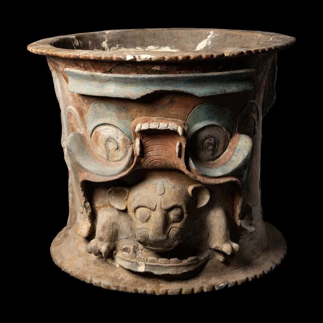 A Maya Painted Terracotta Urn (1 of 4)