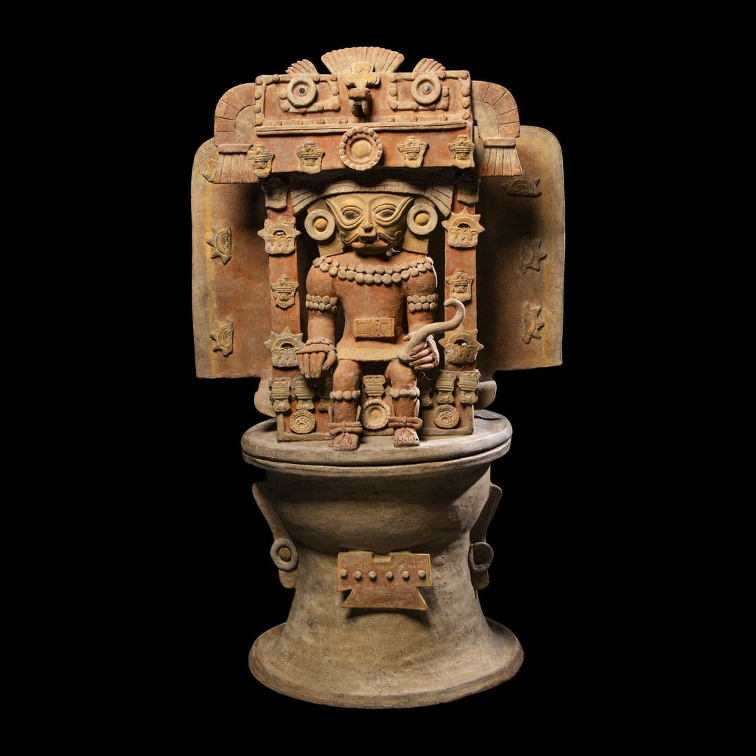 A Teotihuacan Terracotta Incensario with Tlaloc (1 of 7)