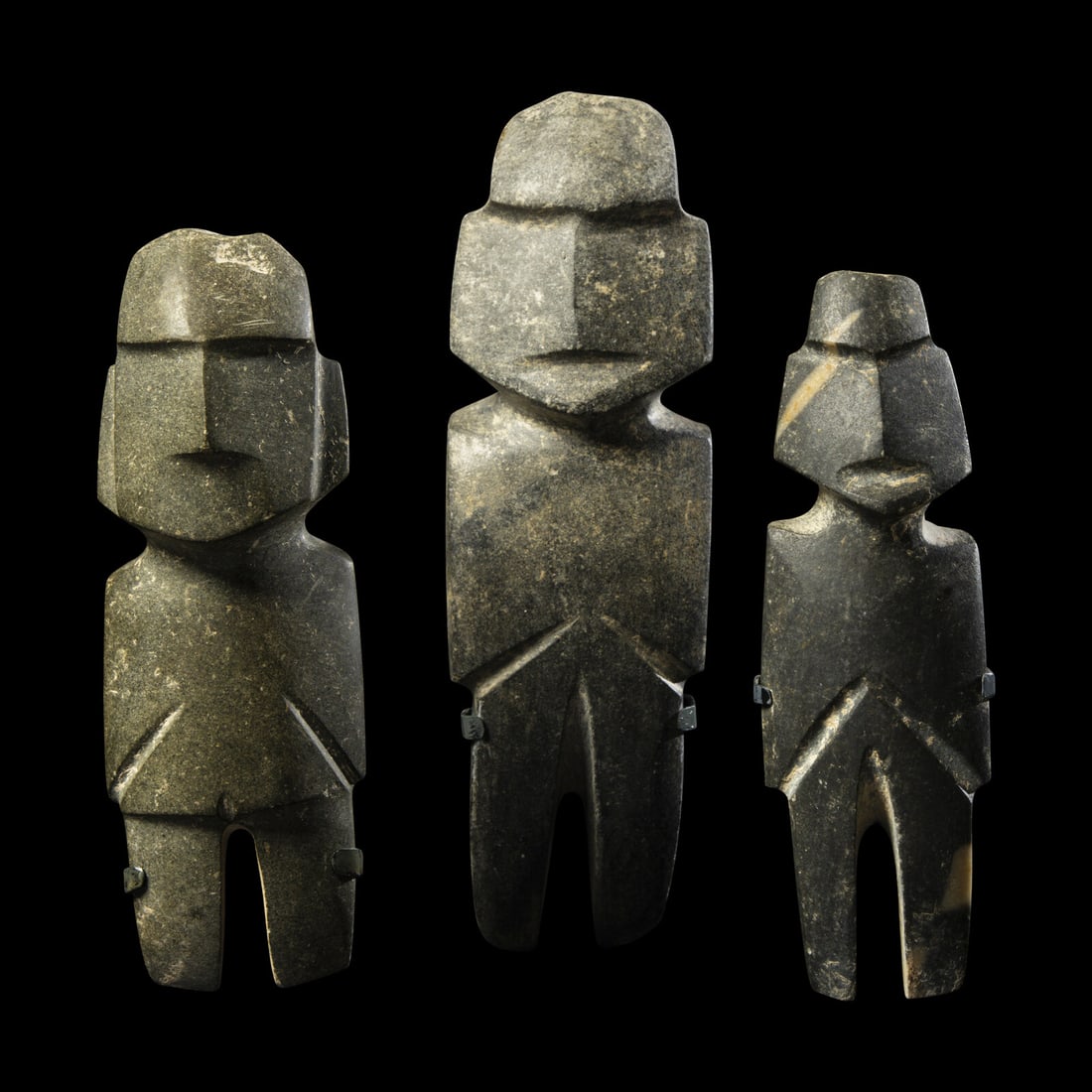Three Mezcala Stone Standing Figures (1 of 5)