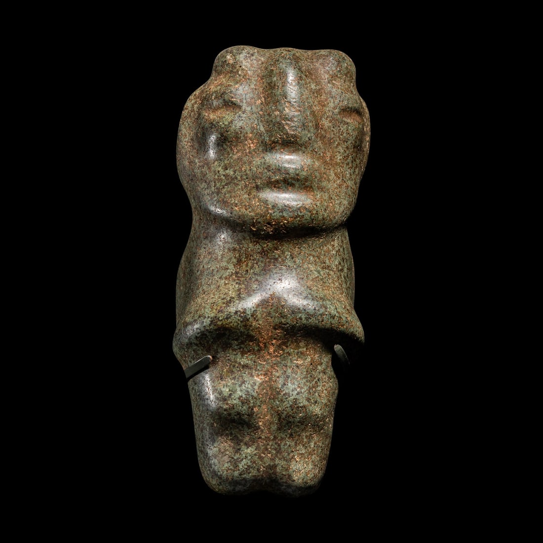 A Mezcala Dark Gray Stone Standing Figure (1 of 3)