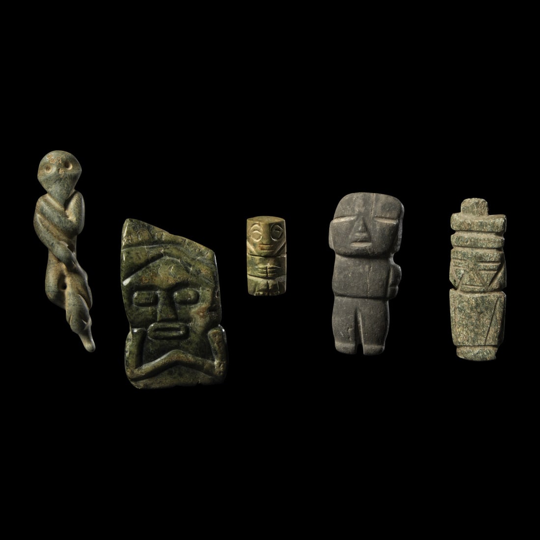 Five Pre-Columbian Stone Items (1 of 3)