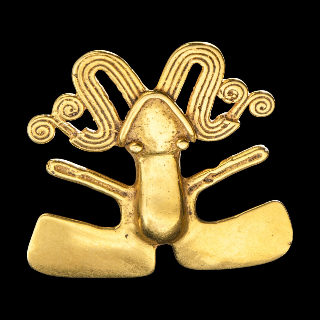 A Costa Rican Tumbaga Frog Pendant (1 of 3)