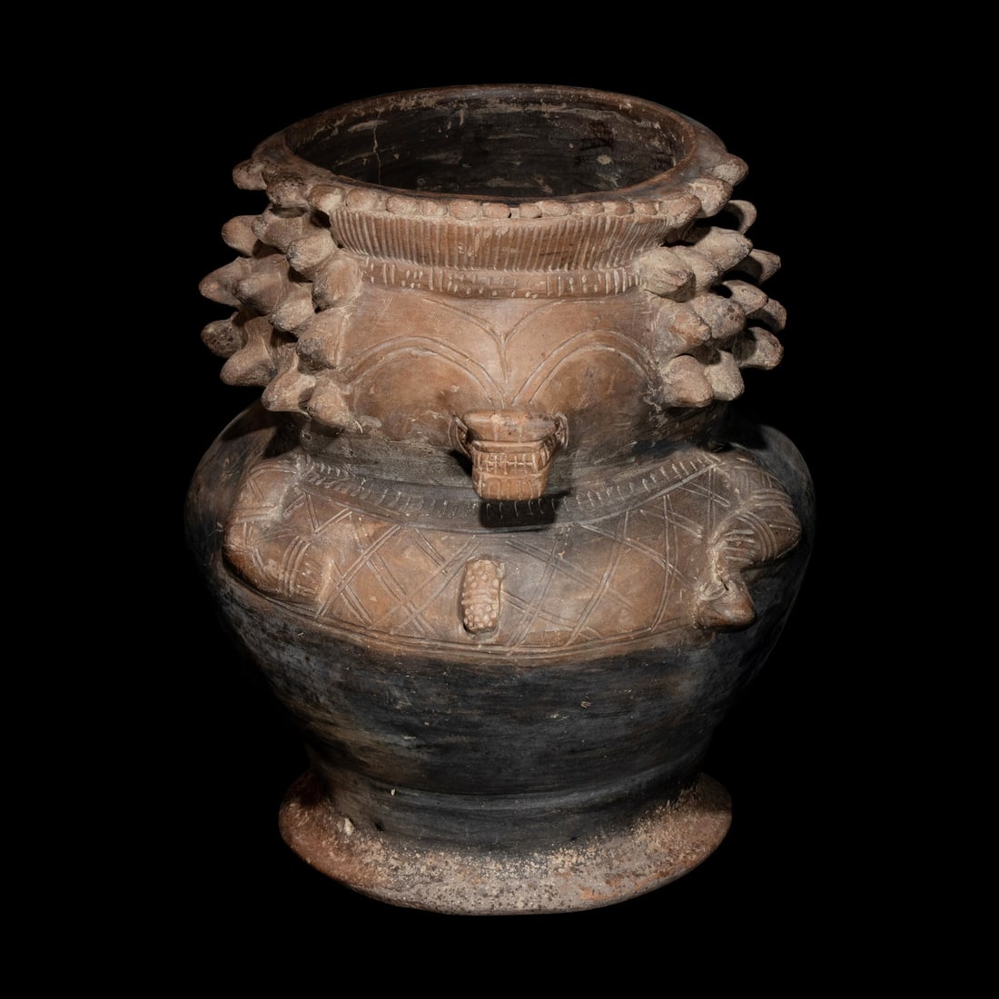 A Tairona Blackware Anthropomorphic Effigy Vessel (1 of 4)