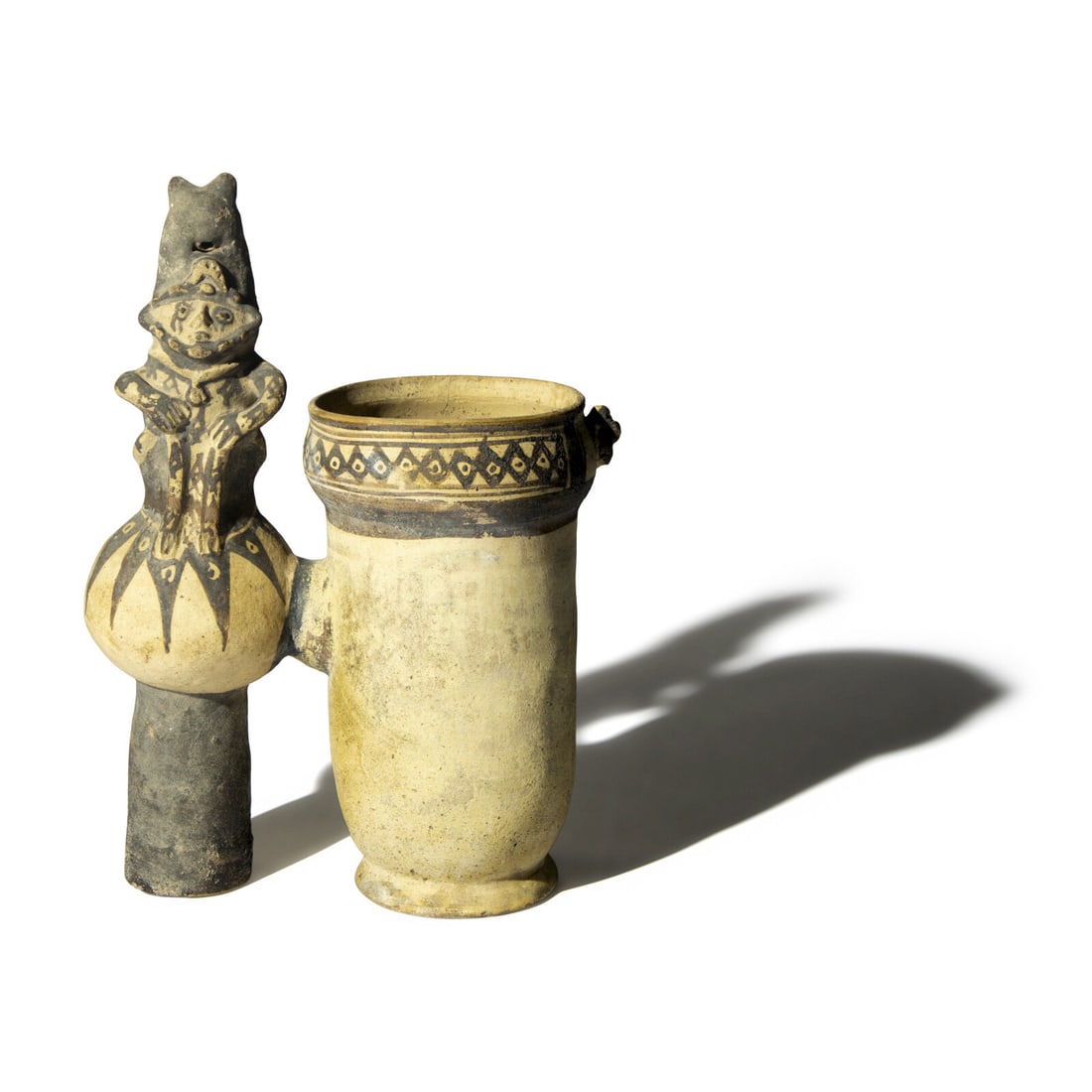 A Chancay Bichrome Whistling Jar (1 of 4)
