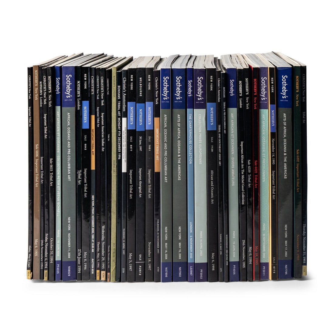 A Collection of 105 Pre-Columbian and Tribal Art Auction Catalogues and Art Reference Works: A Collection of 105 Pre-Columbian and Tribal Art Auction Catalogues and Art Reference Works This lot is located in Chicago.Comprising: -Sothebyís, New York, Important Tribal Art, December 2, 1983