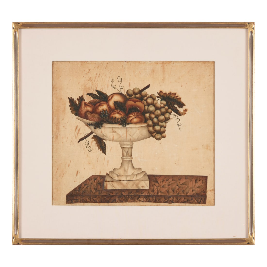 American School 19th Century, A Theorem: Footed Bowl with Fruit (1 of 5)