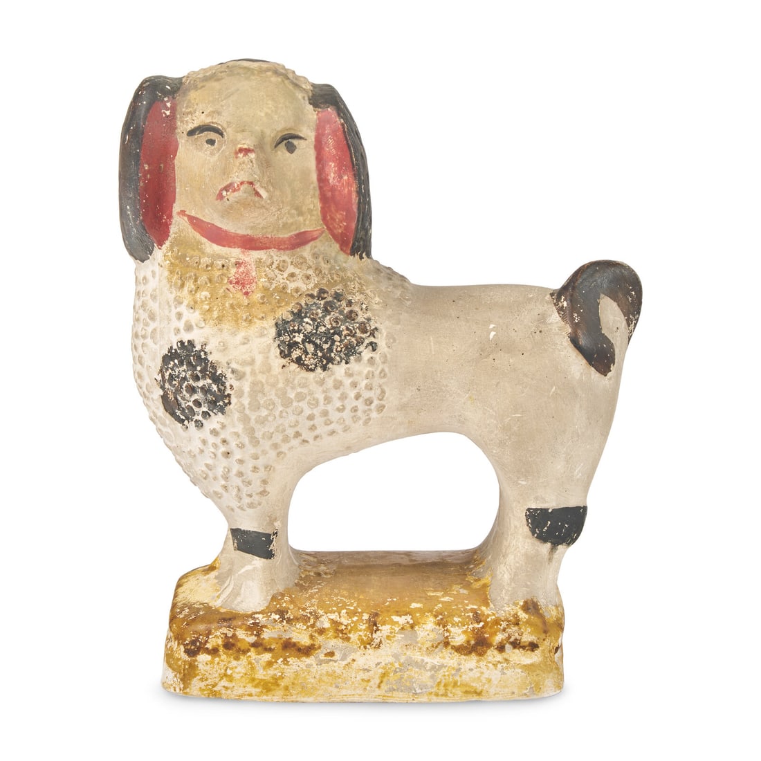 A Painted Chalkware Poodle